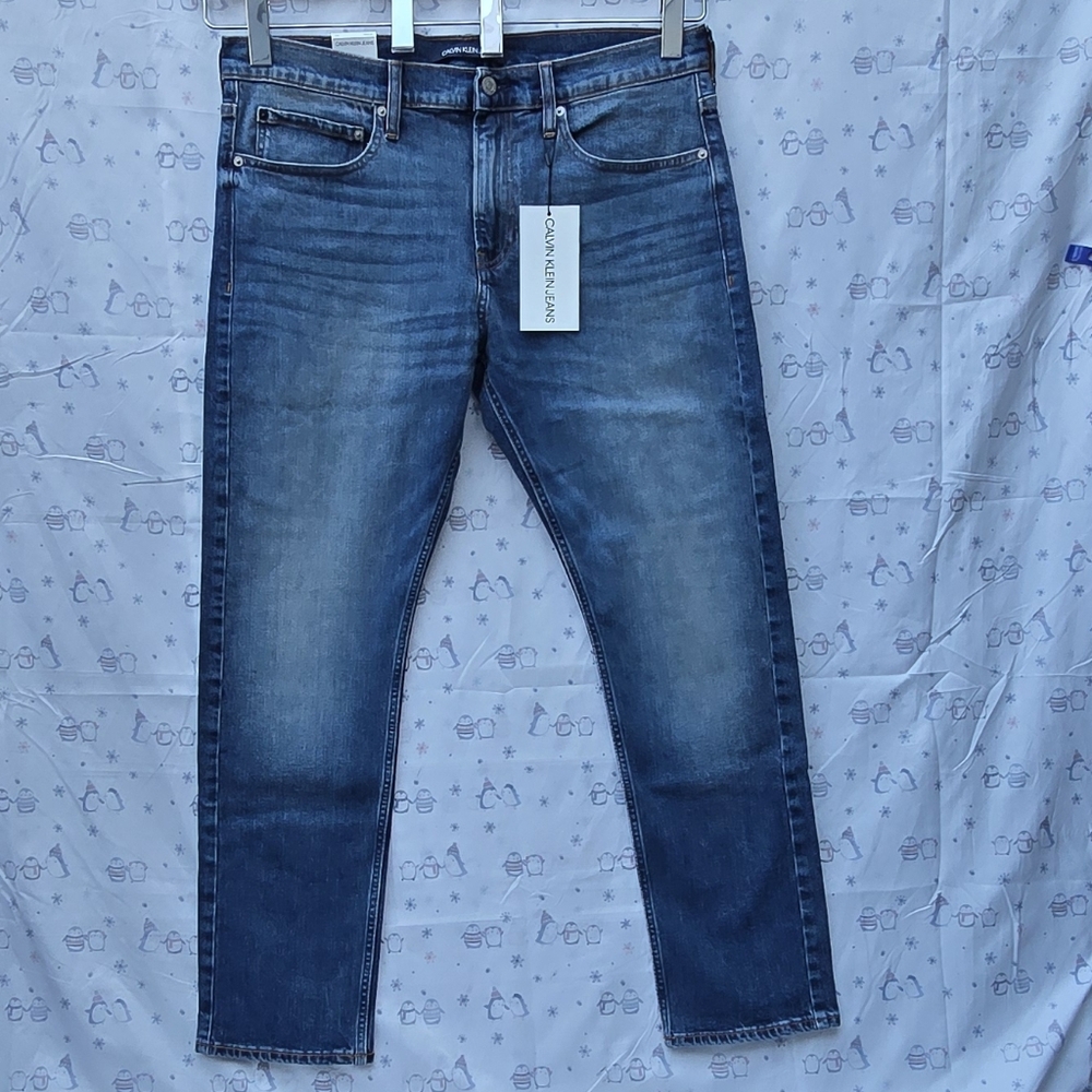 Calvin Klein Men Light Blue CKJO26 SLIM/ÉTROIT Size 34x30